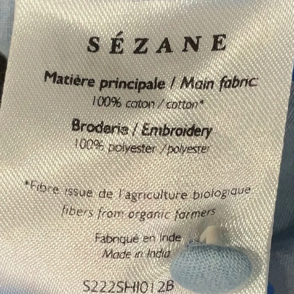 Sézane Chlo Shirt Chambray Blue FR 42 / US 10 / XL - Picture 7 of 8